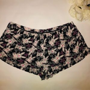 Y2K Happy Bunny Pajama Shorts